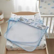 Kit  Saquinho Maternidade com 4 unidades - Organizador de roupas e fraldas de bebe - 30 x 40 cm