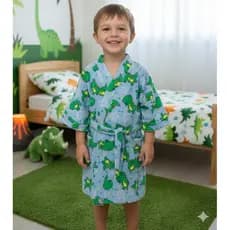 Roupão Infantil Atoalhado Estampado Masculino e Feminino  2  4 6 10 12 14 e 16 anos