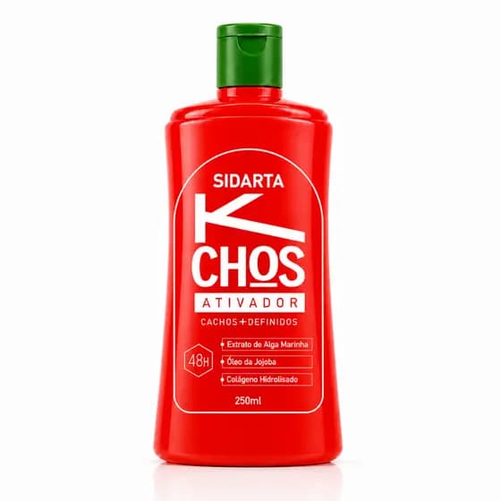 ATIVADOR DE CACHOS (B) SIDARTA COSMÉTICOS – Definição, Hidratação e Movimento Natural 250ml