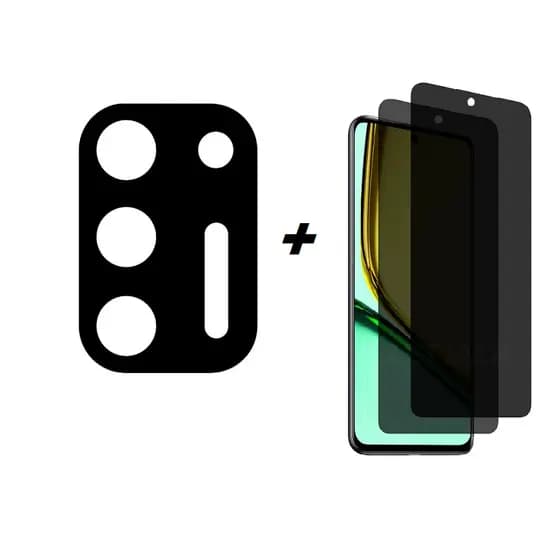 Kit película de Câmera + Pelicula 3D anti Spy Motorola Moto G9 Plus / Pelicula de privacidade