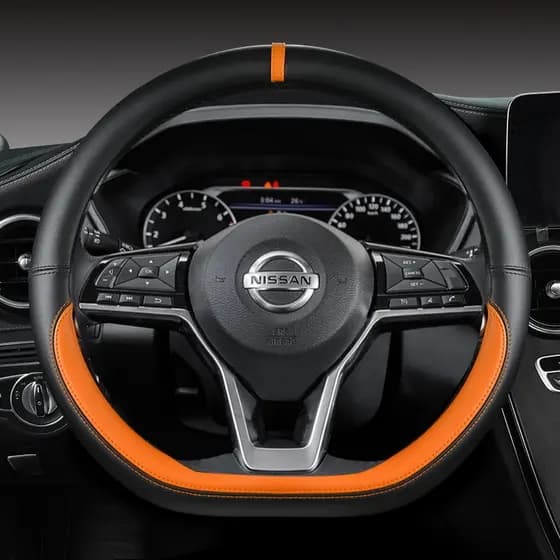 Capa De Volante Do Carro Para Nissan X-Trail Qashqai Março Serena Micra Kicks 2017-2019 Altima Teana 2019 Acessórios Aut