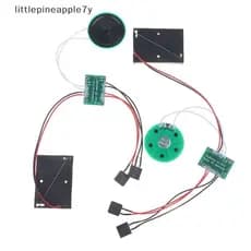 Pequeno Módulo De Gravação DIY De 60 Segundos Playba Gravador De Dois Botões Cartão Eletrônico De Saudação De Voz Cabo D