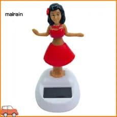 [Ma] Solar Dancing Beach Girl Balanço Automático Ornamento Interior De Carro Decoração De Painel