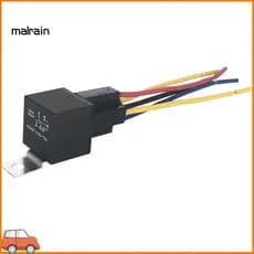 [Ma] Relé Automotivo 12V 5Pin 40A Terminal De Cobre Para Carro Automático Com Acessório De Soquete