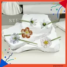 Mais Decoração De Flores De Vidro Ornamento Feito À Mão Soprado Com Haste-Mini Estatueta De Planta Floral Para Sala De E