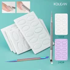 Cuidados Com As Unhas Lixa Frontal De Aço Empurrar Arquivo De Arte Do Prego Lixar Ferramenta De Limpeza Manicure Polimen