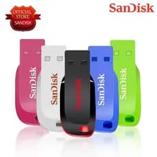 Unidade Flash Cruzer USB 2.0 Sandisk 4GB 8GB 16GB 32GB 64GB 128GB SDCZ50
