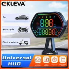 EKLEVA G25 Carro/Motocicleta Heads Up Display IPX8 À Prova Dwaterproof Água HUD USB Conectar Com Velocidade , Relógio ,