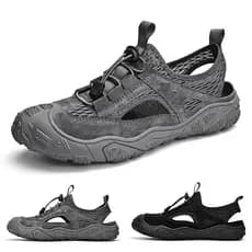 Sandálias Baotou Sandálias Masculinas Sapatos de Caminhada Ao Ar Livre Oco Respirável Sandálias Masculinas Sandálias de