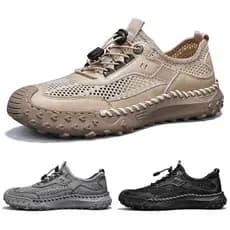 Sapatos masculinos sandálias ocas sapatos de praia sapatos de caminhada ao ar livre moda sapatos casuais caminhadas sapa