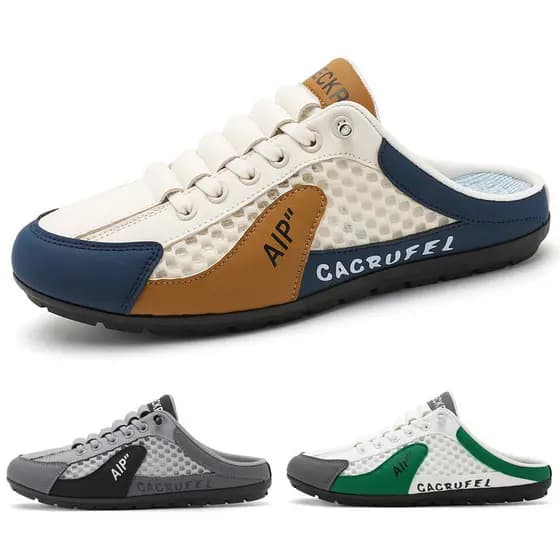 Meia chinelos respirável moda masculina sapatos chinelos casuais sapatos ao ar livre sandálias de caminhada
