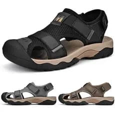 Sapatos masculinos sandálias de caminhada ao ar livre sandálias de sola grossa moda sapatos de praia sandálias antiderra