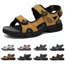 Sandálias masculinas mulheres mesmo estilo moda sapatos de praia casal sapatos Velcro ao ar livre sandálias casuais Anti
