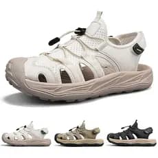 Sapatos masculinos sandálias ocas respiráveis sapatos de caminhada ao ar livre sapatos de praia moda sapatos casuais