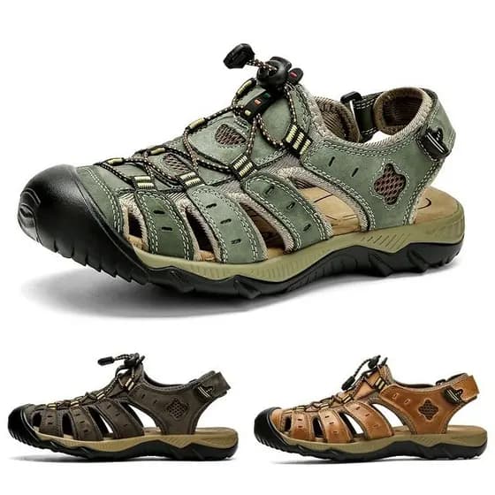 Sandálias moda masculina sapatos ao ar livre antiderrapante sandálias casuais praia vadear sapatos caminhadas sapatos