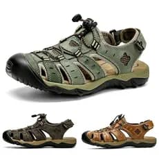 Sandálias moda masculina sapatos ao ar livre antiderrapante sandálias casuais praia vadear sapatos caminhadas sapatos