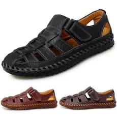 Baotou sandálias masculinas moda sandálias de sola macia sandálias confortáveis costuradas à mão sapatos casuais sapatos