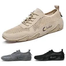 Sapatos masculinos moda sapatos casuais sandálias respiráveis polvo porcos oito Ge sapatos de malha