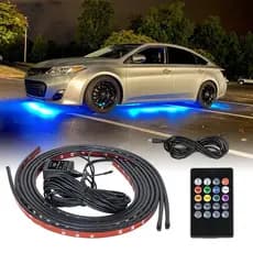 CLEC Charsis Do Carro Flexível LED Luz De Tira Underbody Controle Remoto/APP RGB Luzes Néon Atmosfera Ambiente Lâmpada