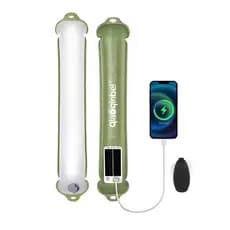 Tubo Inflável Luz USB Carregamento Solar De Ar À Prova Dwaterproof Água Fotografia Ao Livre Acampamento Iluminação LED