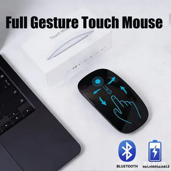 Mouse De Modo Duplo Com Gesto Completo Sem Fio Bluetooth Para MacBook Design Ergonômico Multi Touch BT