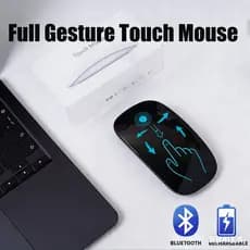 Mouse De Modo Duplo Com Gesto Completo Sem Fio Bluetooth Para MacBook Design Ergonômico Multi Touch BT
