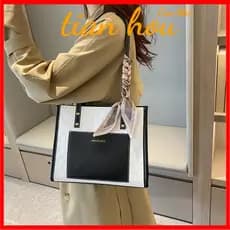 Bolsa Fêmea Versão coreana Moda Coréia Moda Cruzada Saco Quadrado Pequeno Contraste Cor Um Ombro Tote Axilas Grande SAQS