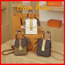 Mala de mão francesa Retro Carta Mala de mão Moda Casual Mini Móvel Bolsa Bolsa para o ombro Bolsa para mensageiro Cross-Domain Batch VFJF