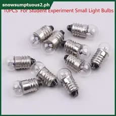 10 Peças Canhão De Luz Pequeno Redondo Em Miniatura 0.3A 2.5V Para Experimento Estudantil Contas De Lâmpadas Pequenas [S