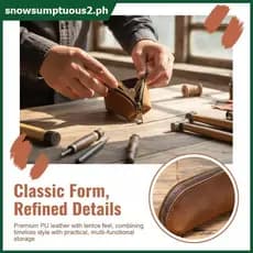 Carteira Vintage Com Zíper Para Porta-Moedas Design Retrô Cartões De Crédito E Chaves Bolsa Organizadora Multiuso [SNOW]