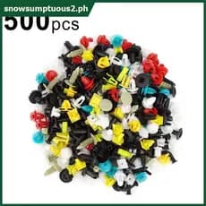 500 Pçs/set Universal Carro Misto Vários Pinos De Fixação De Porta De Rebite De Plástico [SNOW]