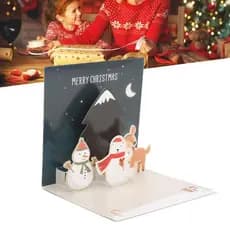 Cartão De Felicitações 3D keaostore Papel Decorativo Especial De Natal Aprimorado Com Processo De Prata Quente Vem Envel