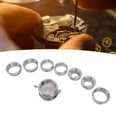 keaostore Sorandy 8pcs Kit De Fixação De Movimento De Relógio Base De Ferramenta De Reparo De Aço Inoxidável Para Ajuste