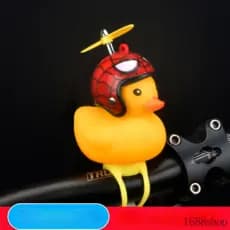 Bicicleta De Borracha Mini Patinho Pendurado Turbo Acessórios Moto Bonito Ciclismo Patos Com Capacetes