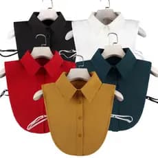 1 Peça Gola Falsa Destacável Para Camisas Femininas Dickey Meia Blusa