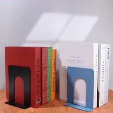 Suportes Para Livros De Mesa MXBEAUTYFE , Suporte Ferro Durável Com Exibição , Rack De Em Forma De L Simples