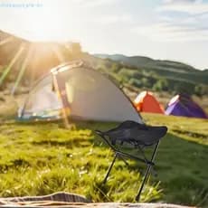 Cadeira Dobrável De Acampamento MXBEAUTYFE , Cadeiras De Praia De Viagem Com Suporte De Carga De Alumínio , Multifuncion