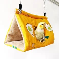 Papagaio Rede Calopsita Lovebird Galpão Hideaway Fofo Periquito Tenda Para Animais De Estimação