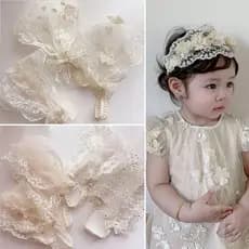 Faixa De Cabeça De Bebê De Renda , Flor Estilo Coreano Cabelo Infantil , Acessórios Arco Elástico Argola