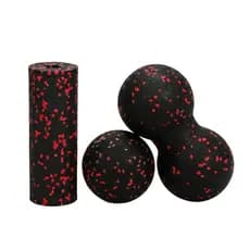 [predolo21x] Kit De Massagem De Rolo De Espuma Bolas De Terapia Muscular Texturizadas Para Liberação E Exercício Automio