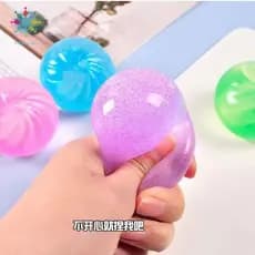 Brinquedo De Apertar De Descompressão-Pãezinhos Cozidos No Vapor De Cristal De Simulação Para Alívio Do Estresse