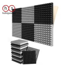 12 Pacotes De Painéis De Espuma Autoadesivos À Prova De Som , Acústica Com Design De Pirâmide De 2x12x12 Polegadas , Par