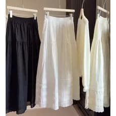 Elegante elástico cintura alta saia de renda feminina A linha cobrindo virilha mais magro olhar All-Match saia de compri