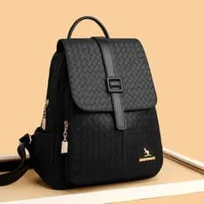 Texturizado mochila de couro macio feminino versão coreana moda mochila senhoras Casual grande capacidade saco de viagem