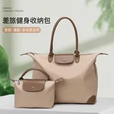 Bolsa de viagem portátil simples moda sacola bolsa de ombro Fitness acomodação saco de armazenamento grande capacidade C