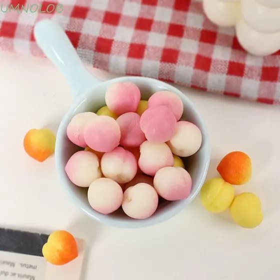 UMNOLOB Squeeze Peach Toy , Pretend Play Fidget Sensory Toys , Simulação De Comida