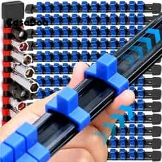 Rack De Armazenamento De Manga TOPABCUF , Bandeja Organizadora De Plástico De 1/4 Pol . 3/8 1/2 , Suporte De Soquete Ant