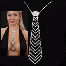 Gravata De Strass PEWANYDI , Feminina Com Glitter Brilhante Casamento Estilo Cavalheiro Inglês De Metal
