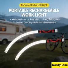 Flexível Dobrável 30 Polegadas LED Lanterna Recarregável Luz De Trabalho Varanda 3 Níveis De Brilho