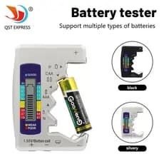 Testador De Bateria Digital LCD Para Célula Botão 9V Baterias Medidor De Tensão Verificador Dispositivo Capacidade De En